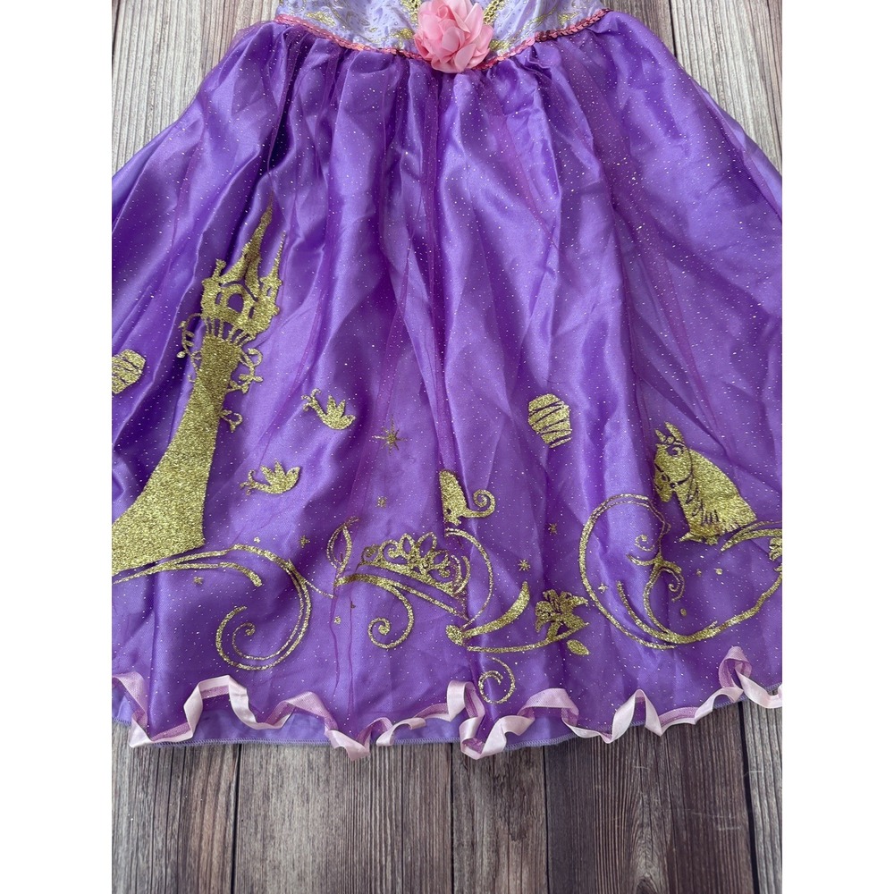Disney Rubies Tangled Rapunzel Dress Costume Girl's Small (4-6X) Purple Princess - Picture 3 of 6